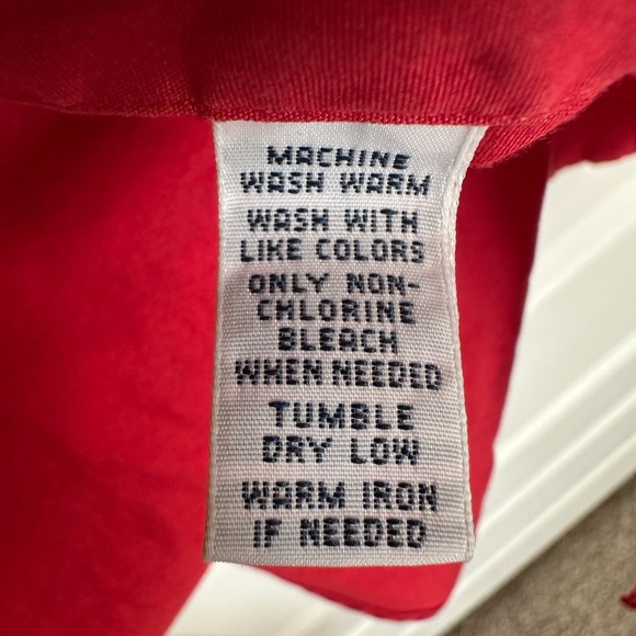 Ralph Lauren red button down short sleeve shirt - Picture 7 of 7